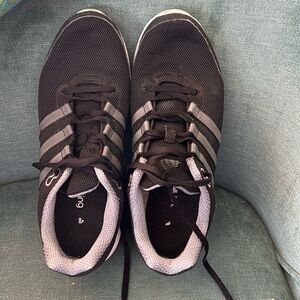 Adidas running shoes.